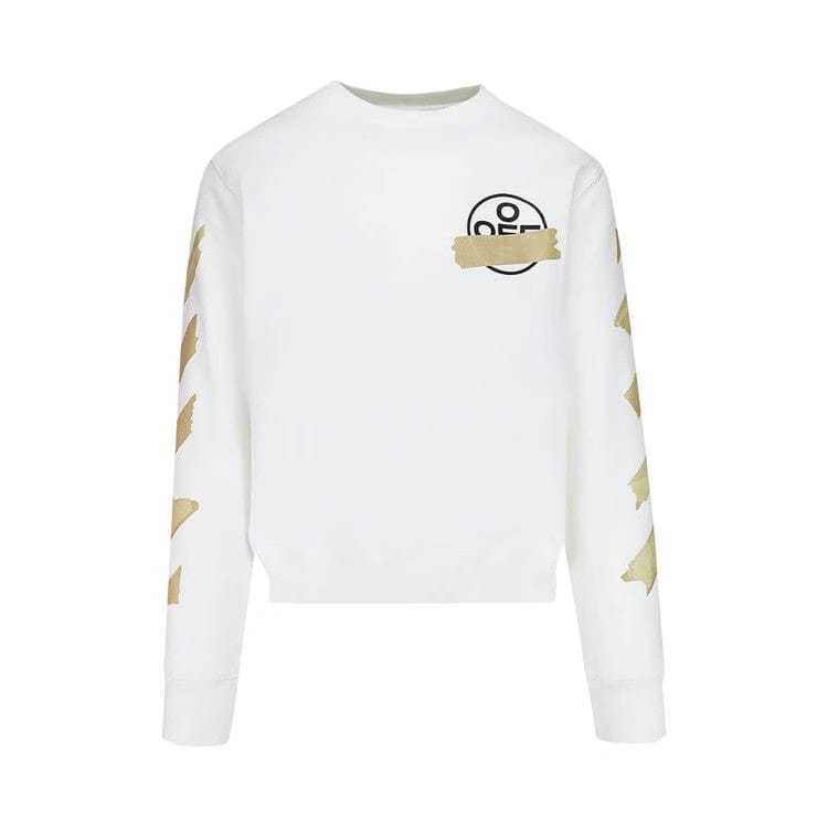 Off-White Tape Arrows Slim Crewneck White/Beige