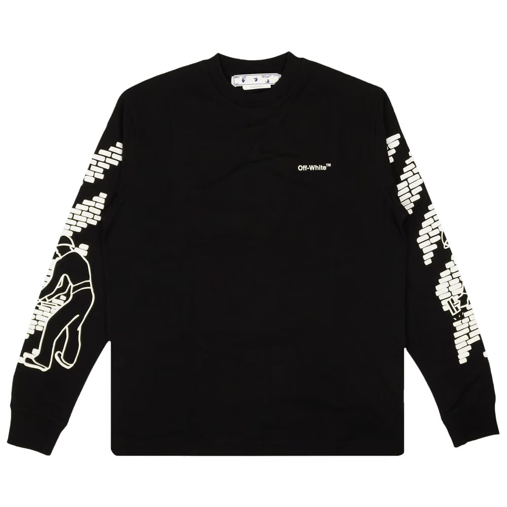 Off-White Bricks Skate Long-Sleeve T-Shirt Black/White