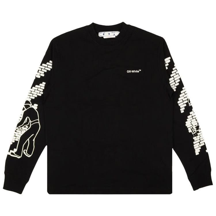 Off-White Bricks Skate Long-Sleeve T-Shirt Black/White