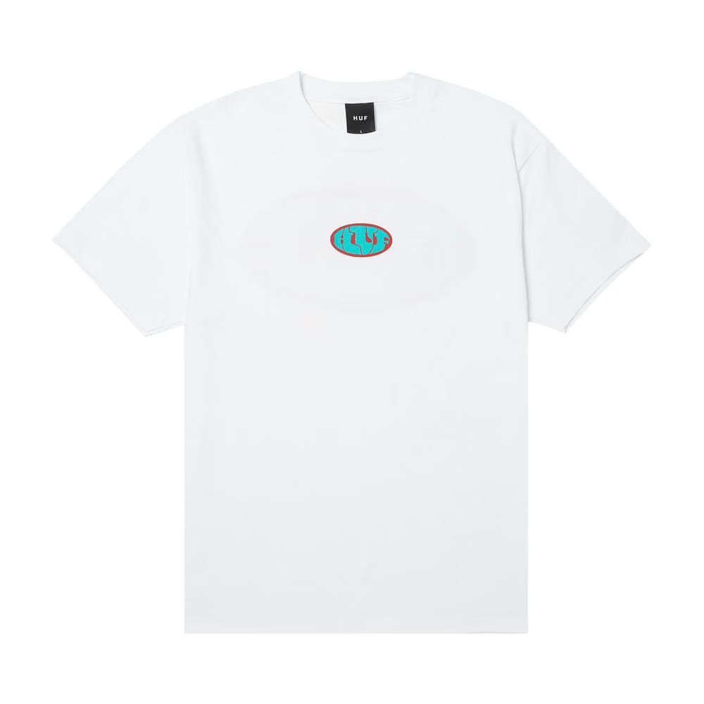 HUF Warped Shorts-Sleeve T-Shirt White