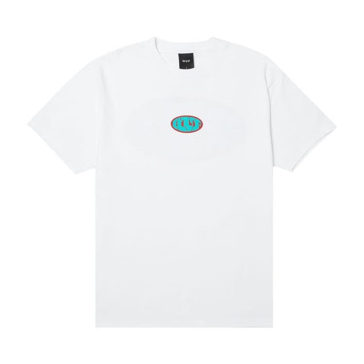 HUF Warped Shorts-Sleeve T-Shirt White