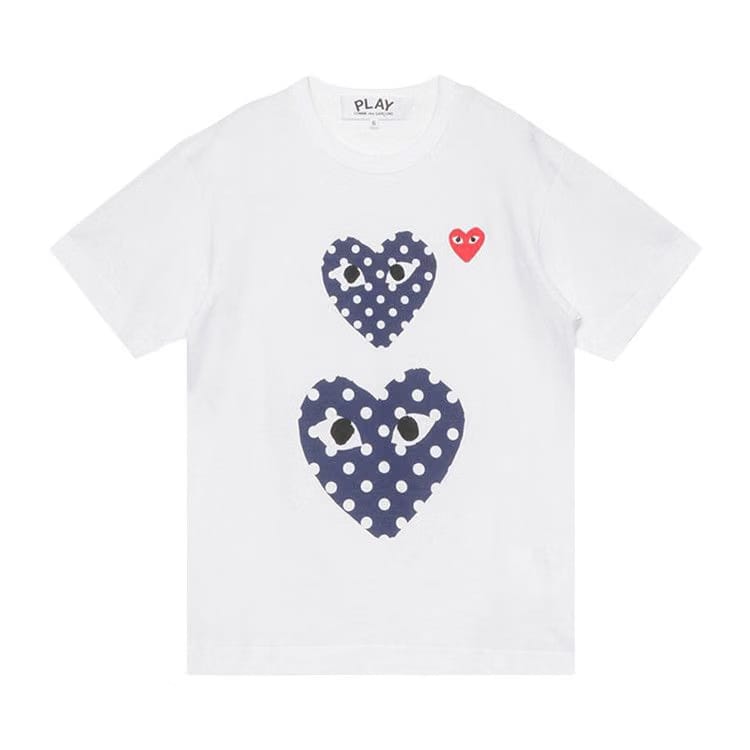 Comme des Garçons PLAY Polka Dot Duo T-Shirt White