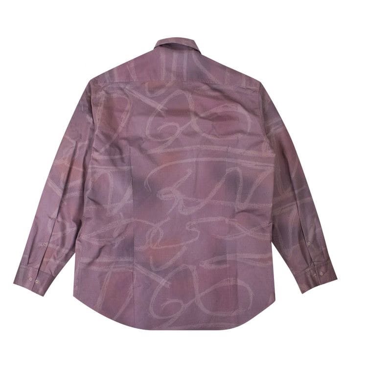 Off-White Stiff Button Down Shirt Purple