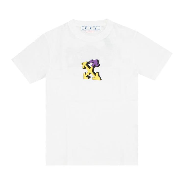 Off-White Wizard Graffiti Slim T-Shirt White/Violet