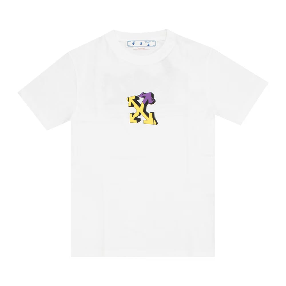 Off-White Wizard Graffiti Slim T-Shirt White/Violet