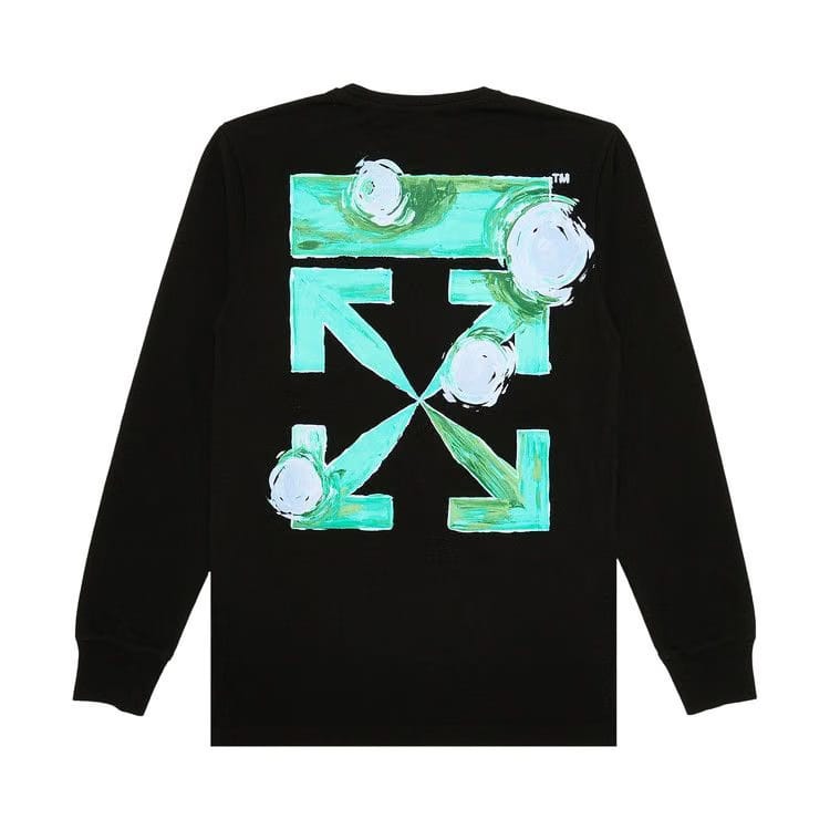 Off-White Tornado Arrow Long-Sleeve T-Shirt Black/Multicolor