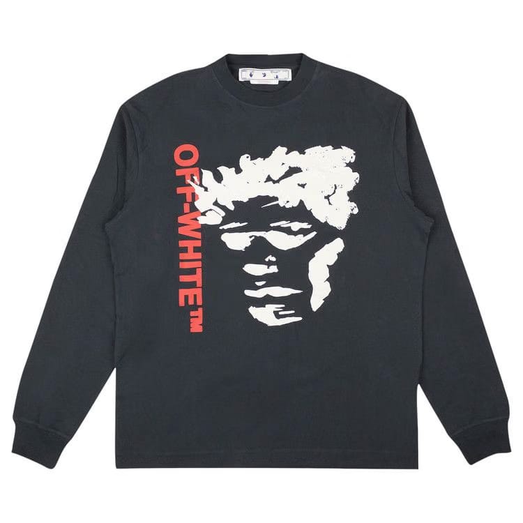 Off-White Face Arrow Skate Long-Sleeve T-Shirt Outer Space/White