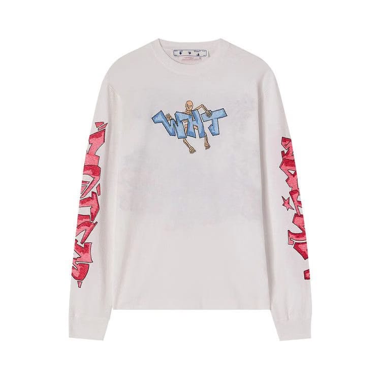 Off-White Graff Pupp Skate Long-Sleeve T-Shirt White/Multicolor