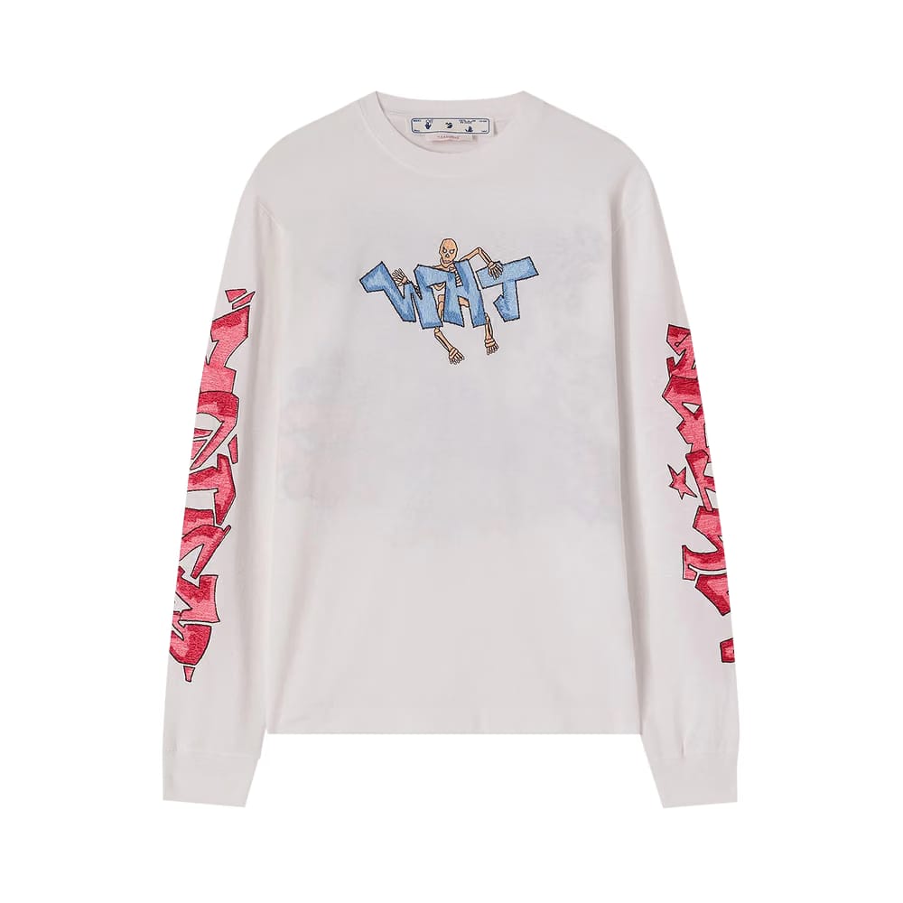 Off-White Graff Pupp Skate Long-Sleeve T-Shirt White/Multicolor