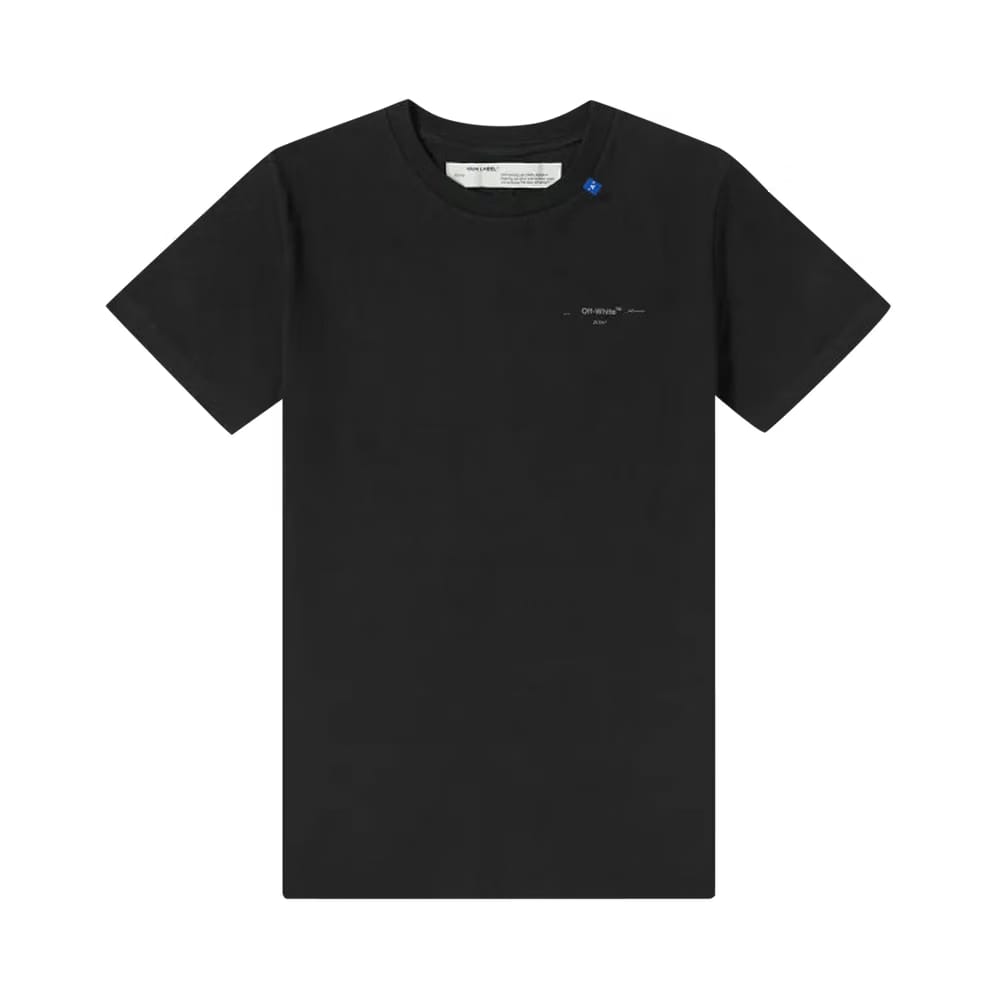 Off-White Unfinished Shorts Sleeve Over T-Shirt Black / Silver