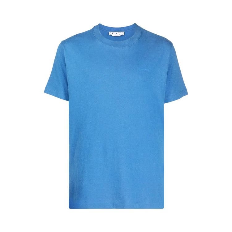 Off-White Diag Tab Slim Shorts-Sleeve T-Shirt Peacock
