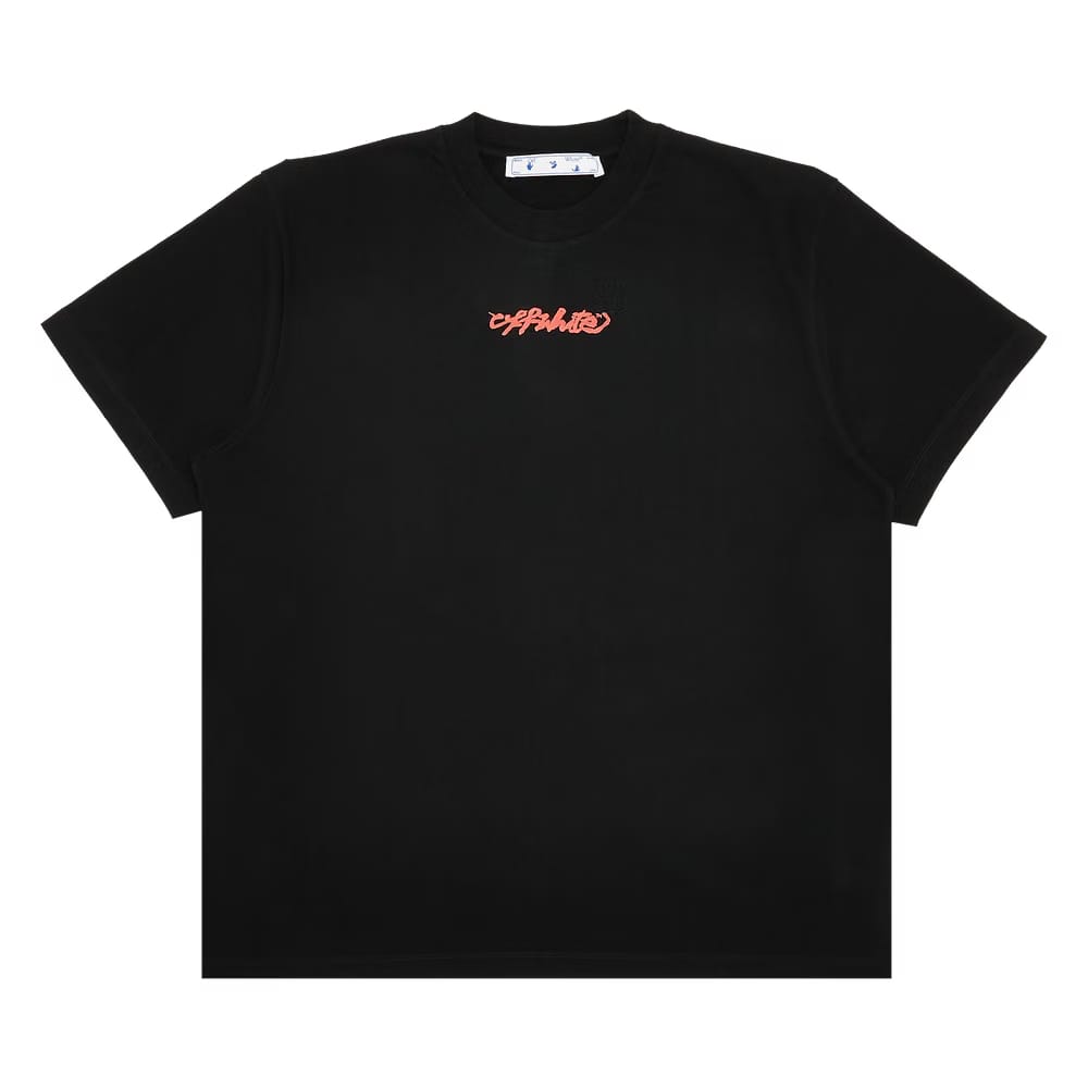 Off-White Arrow On Canvas Shorts-Sleeve Over T-Shirt Black/Multicolor