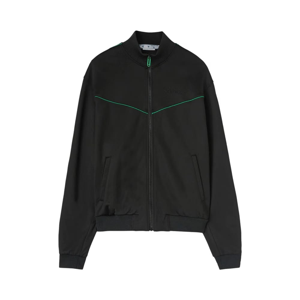 Off-White OW Face Band Slim Track Top Black