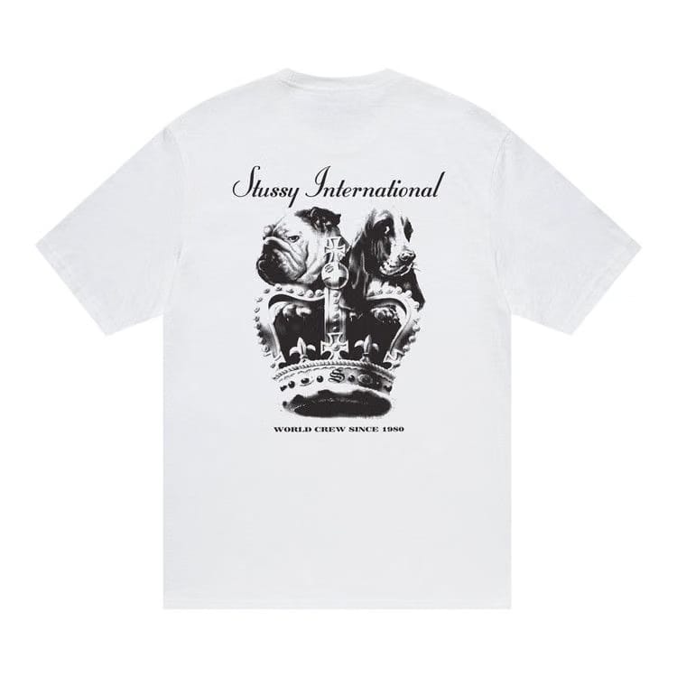 Stussy Dog Crown T-Shirt White