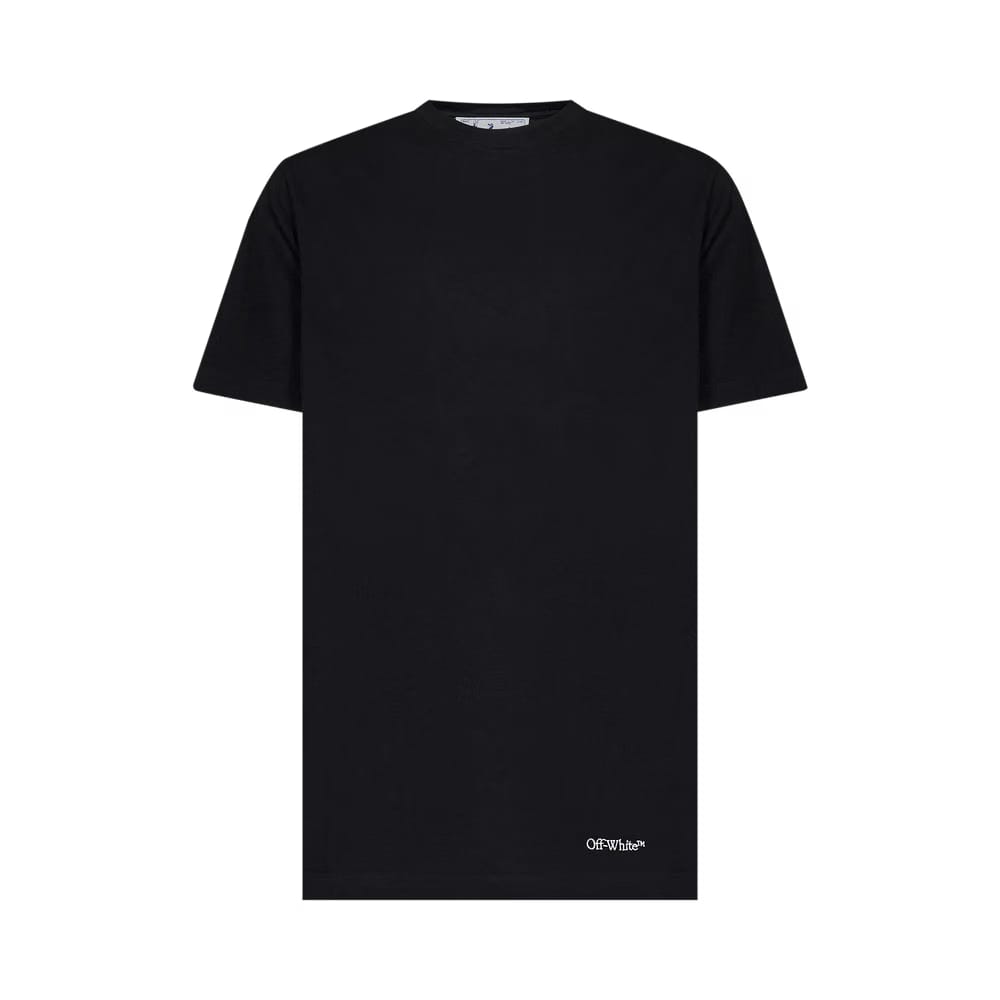 Off-White Scribble Diag Slim Shorts-Sleeve T-Shirt Black/White