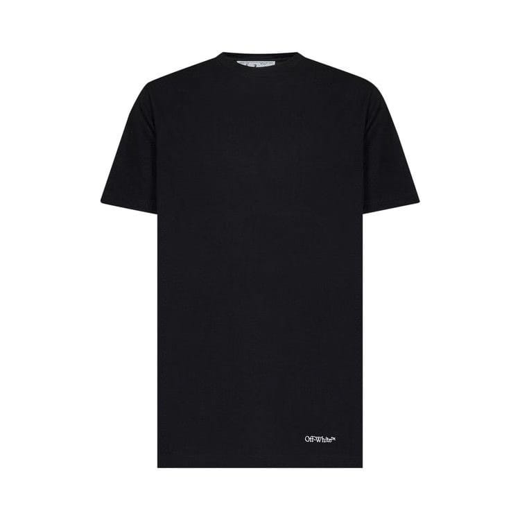 Off-White Scribble Diag Slim Shorts-Sleeve T-Shirt Black/White