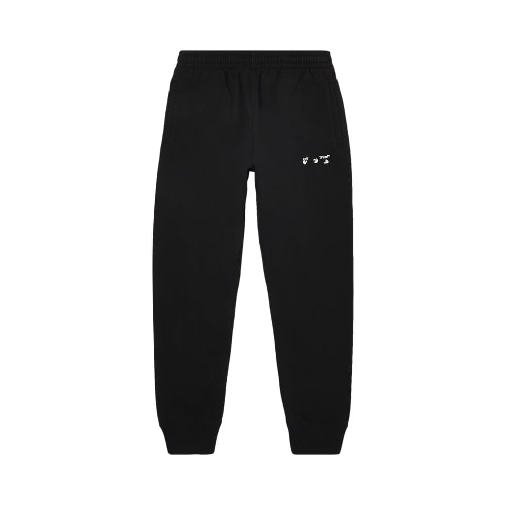 Off-White Logo Shorts Cuff Sweatpant Black