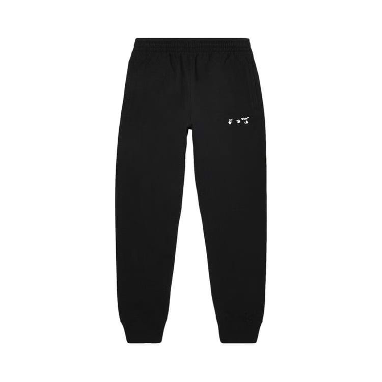 Off-White Logo Shorts Cuff Sweatpant Black