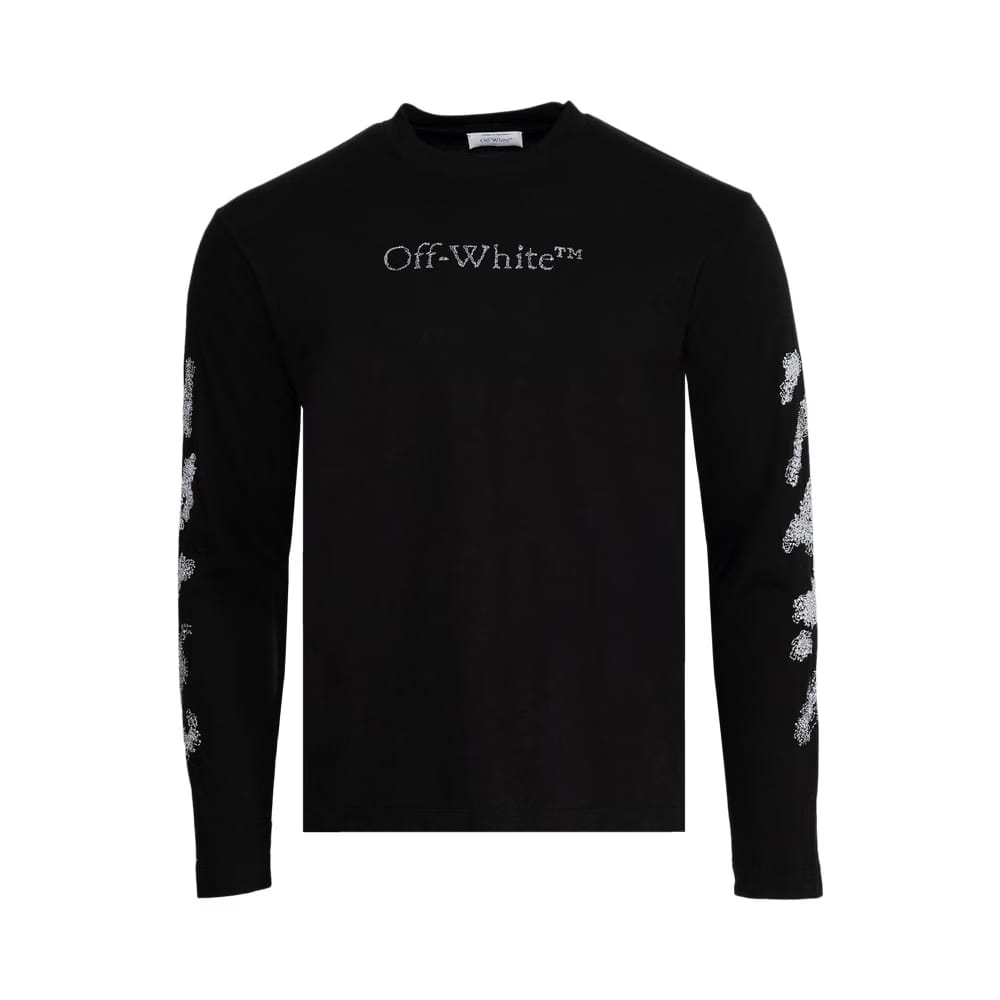 Off-White Diags Bit Book Skate Long-Sleeve T-Shirt Black/White