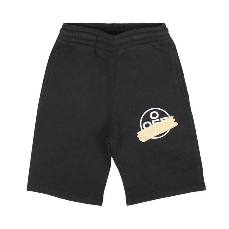 Off-White Tape Sweatshorts Black/Beige