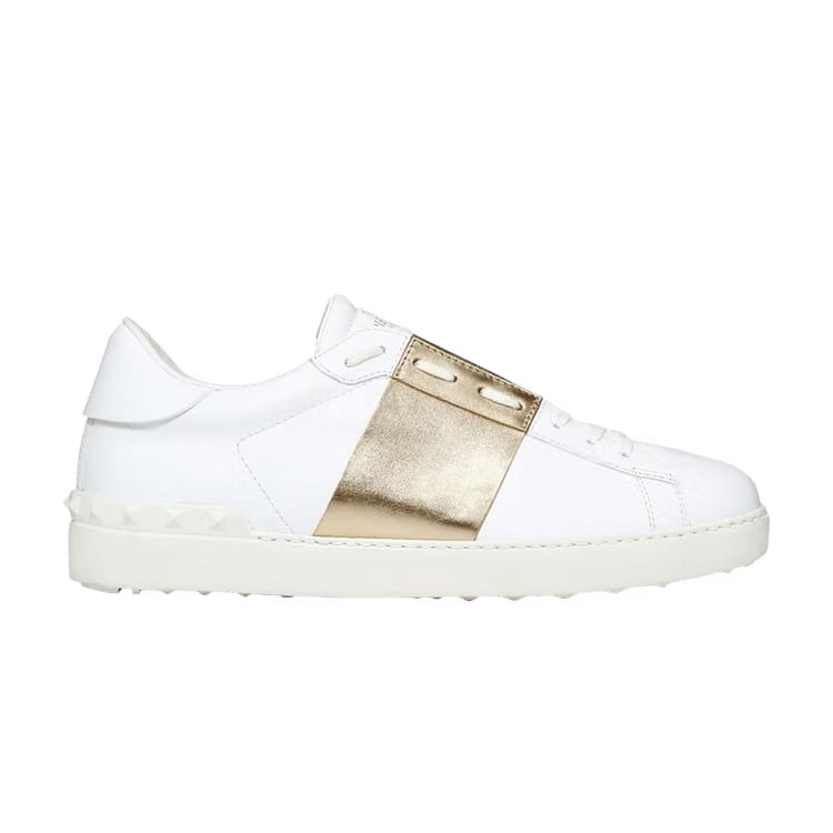 Valentino Open Sneaker Platinum Metallic Band