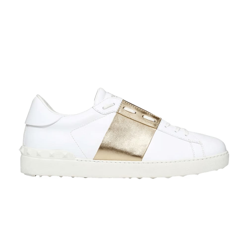 Valentino Open Sneaker Platinum Metallic Band