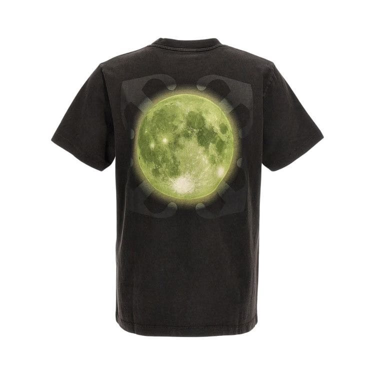 Off-White Super Moon Arrow Slim Shorts-Sleeve T-Shirt Black/Multicolor