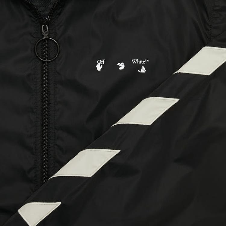 Off-White Diag Nylon Track Top Black/Abbey/Stone
