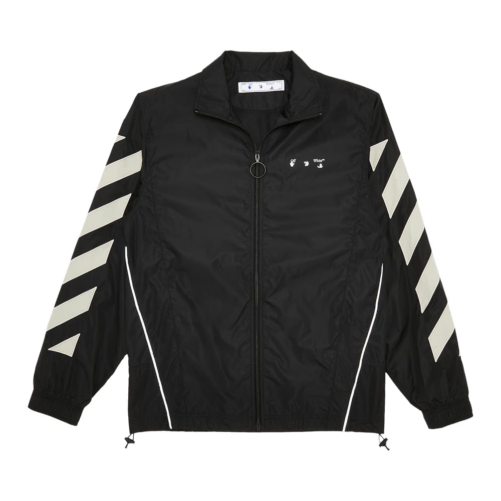 Off-White Diag Nylon Track Top Black/Abbey/Stone