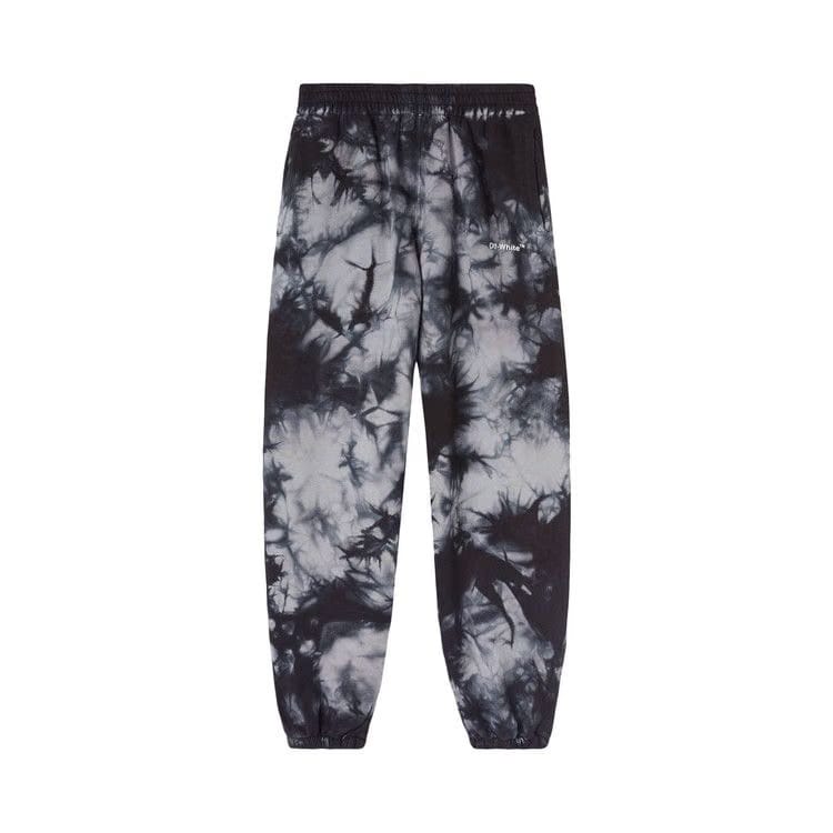 Off-White Diag Tie Dye Slim Sweatpant Warm Grey/White