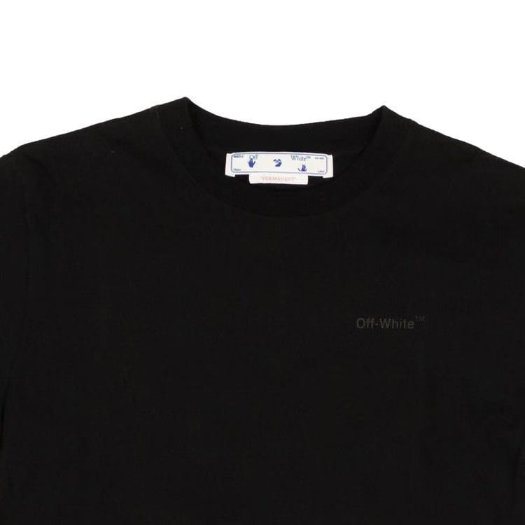Off-White Diag Tab Slim Shorts-Sleeve T-Shirt Black