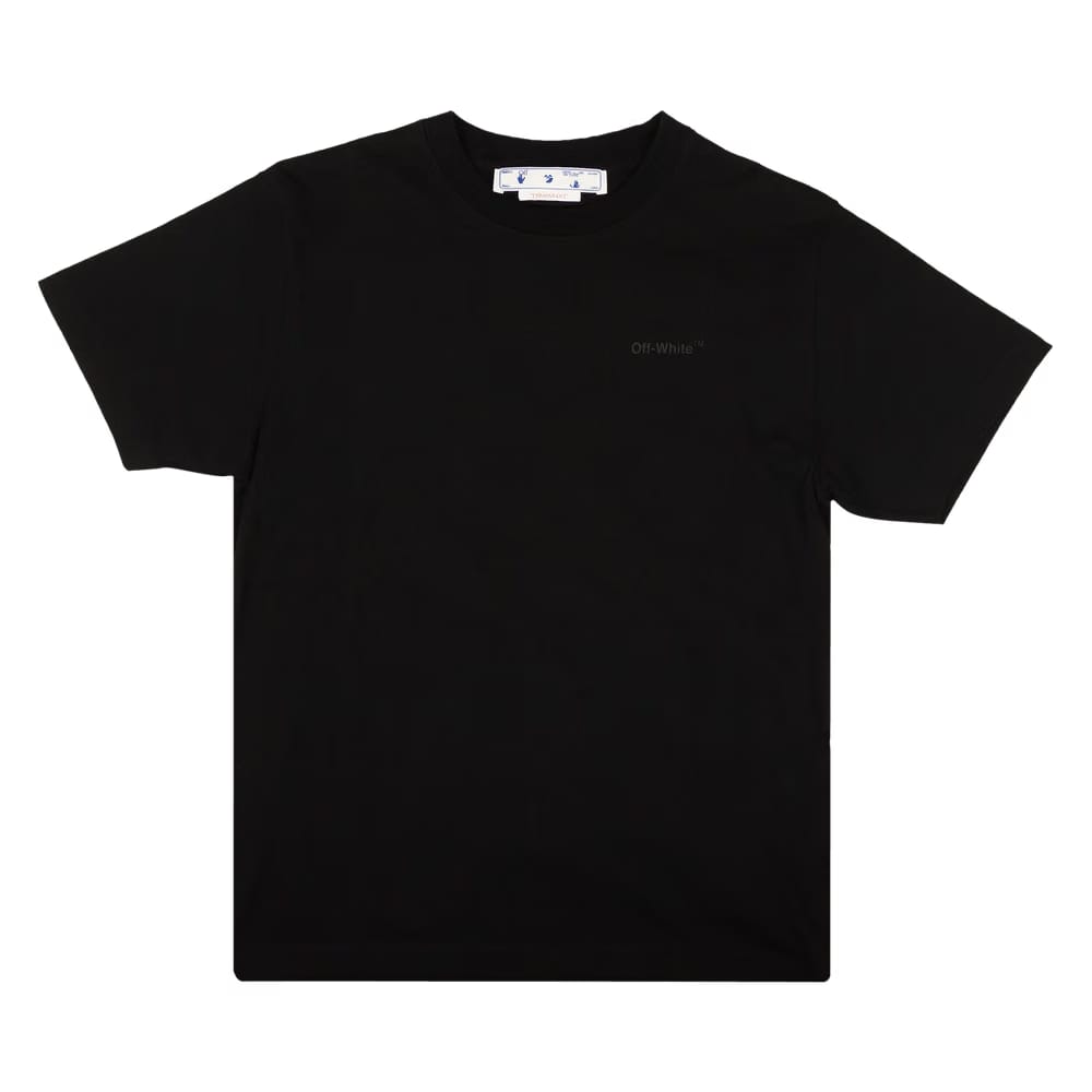 Off-White Diag Tab Slim Shorts-Sleeve T-Shirt Black
