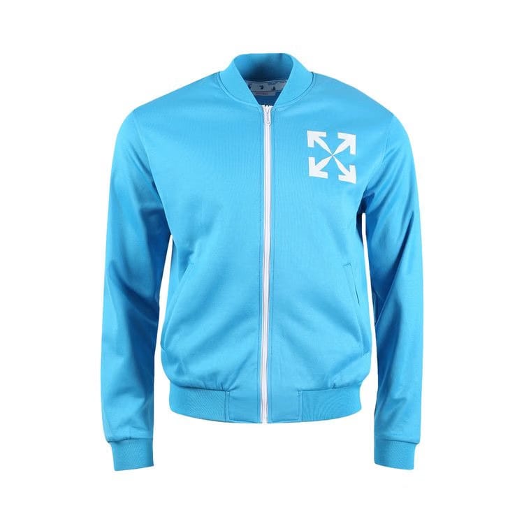 Off-White Single Arrow Slim Tracktop Cyan Blue/White