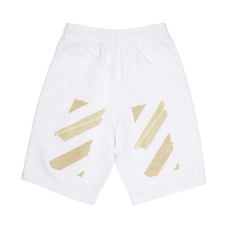 Off-White Tape Arrows Sweatshorts White/Beige
