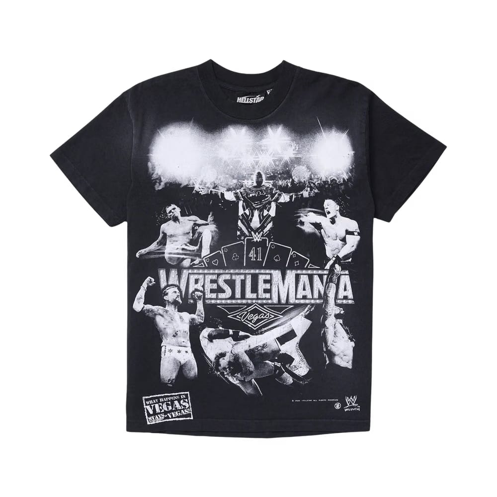 Hellstar x WWE Wrestlemania T-Shirt Black