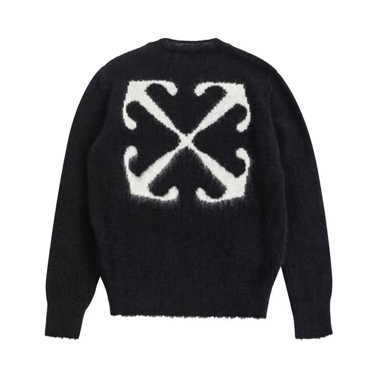 Off-White Mohair Arrow Knit Crewneck Black/Beige