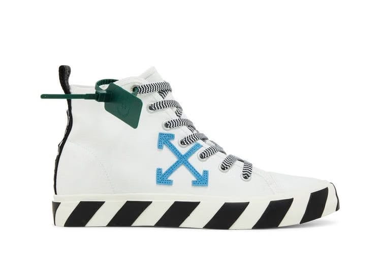 Off-White Vulcanized Mid White Blue