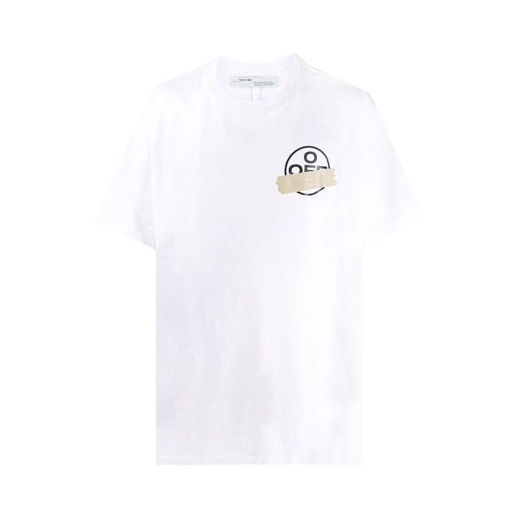 Off-White Tape Arrows Shorts Sleeve Over T-Shirt White