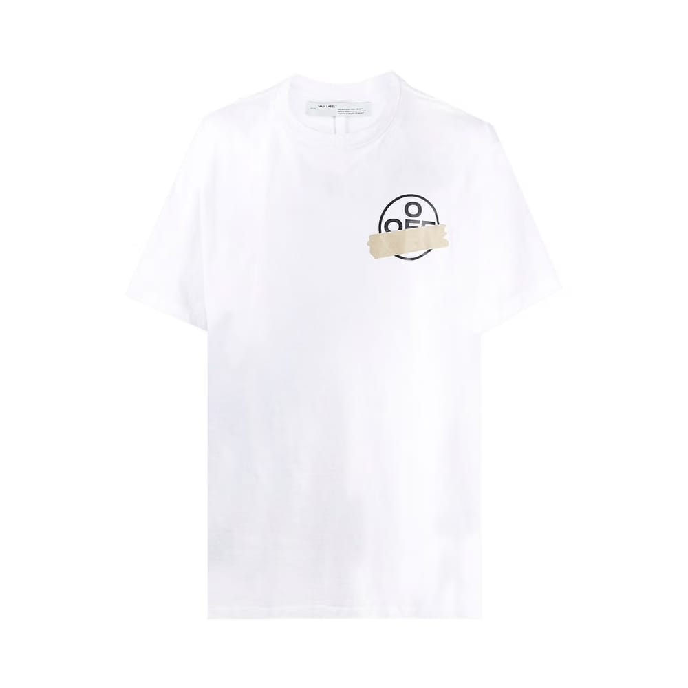 Off-White Tape Arrows Shorts Sleeve Over T-Shirt White