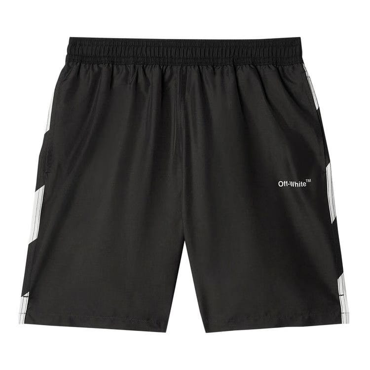 Off-White Diag Surfer Swimshorts Black/White