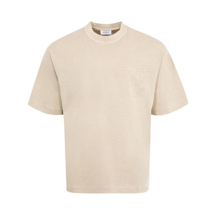 Off-White Outline Arrow Skate T-Shirt Brown Rice