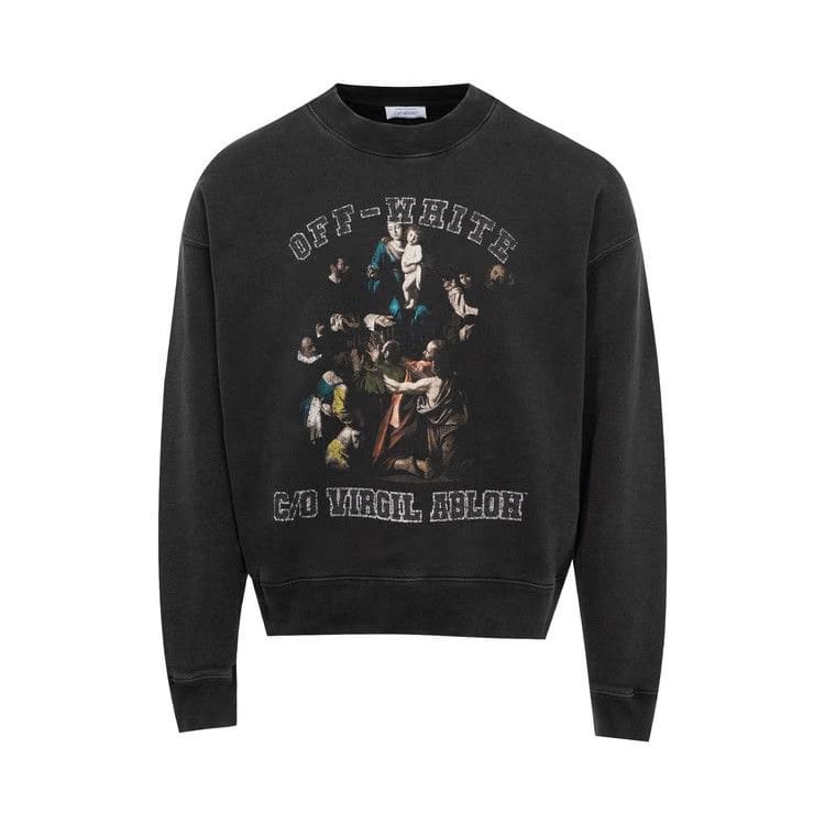 Off-White Mary Skate Crewneck Black/White