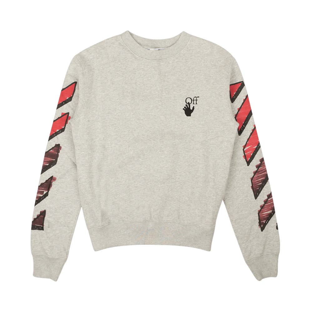 Off-White Marker Arrows Crewneck Grey