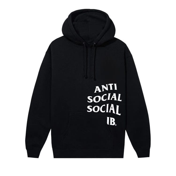 Anti Social Social Club Cut Off Logo Hoodie Black