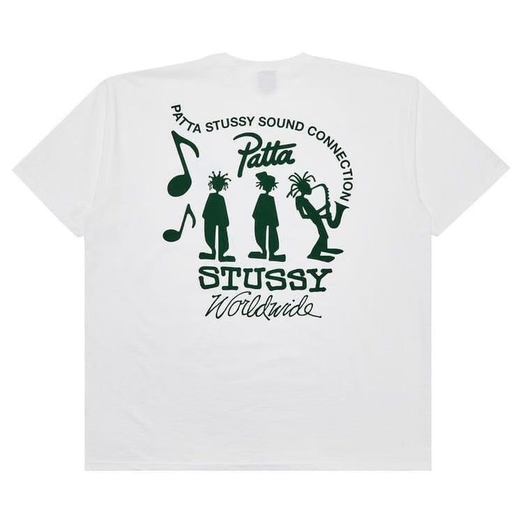 Stussy x Patta Sound Connection T-Shirt White