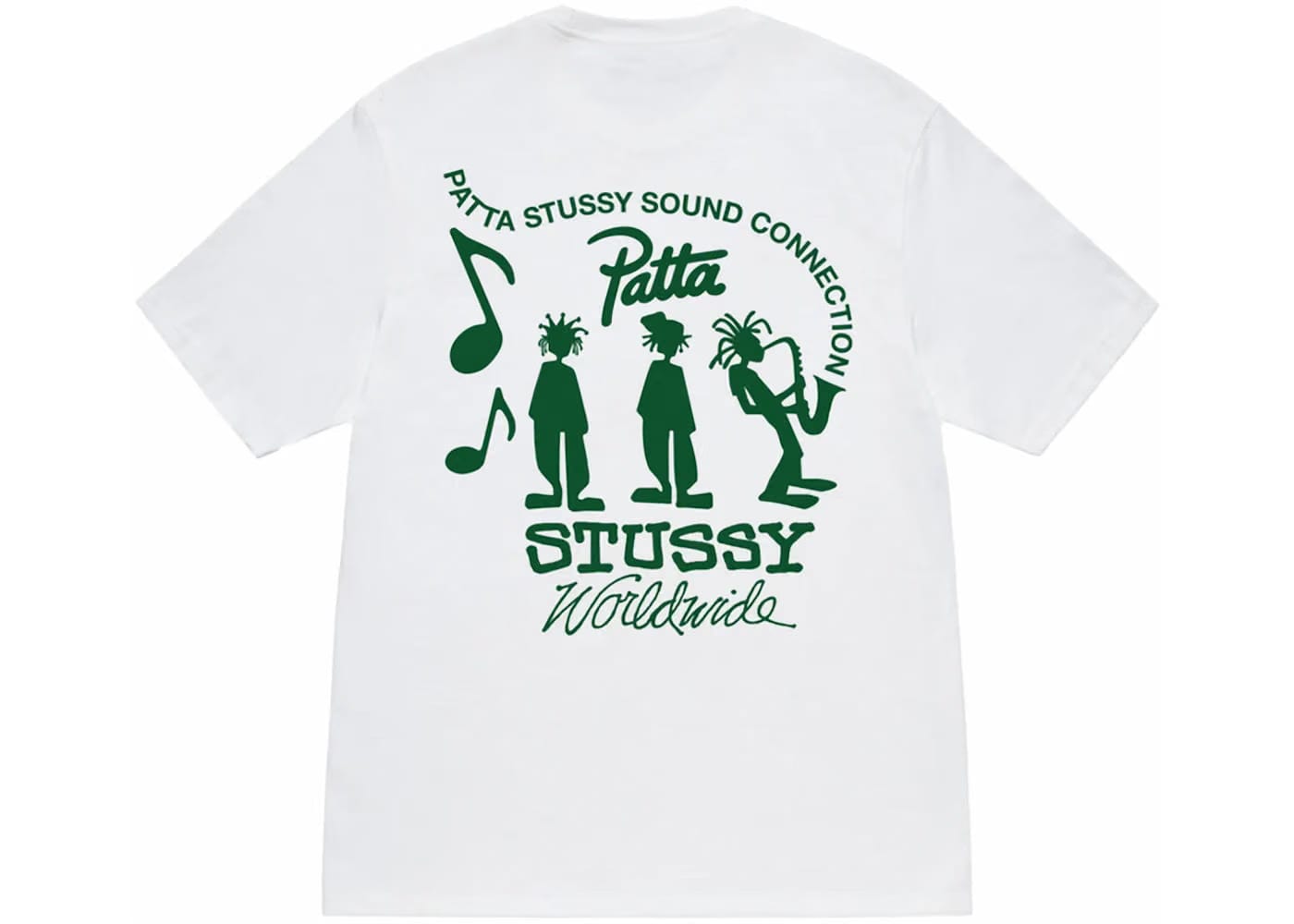 Stussy x Patta Sound Connection T-Shirt White