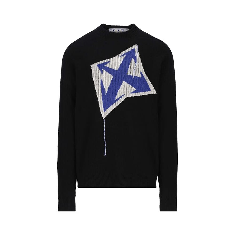 Off-White Arrows Intarsia Wool Jumper Black