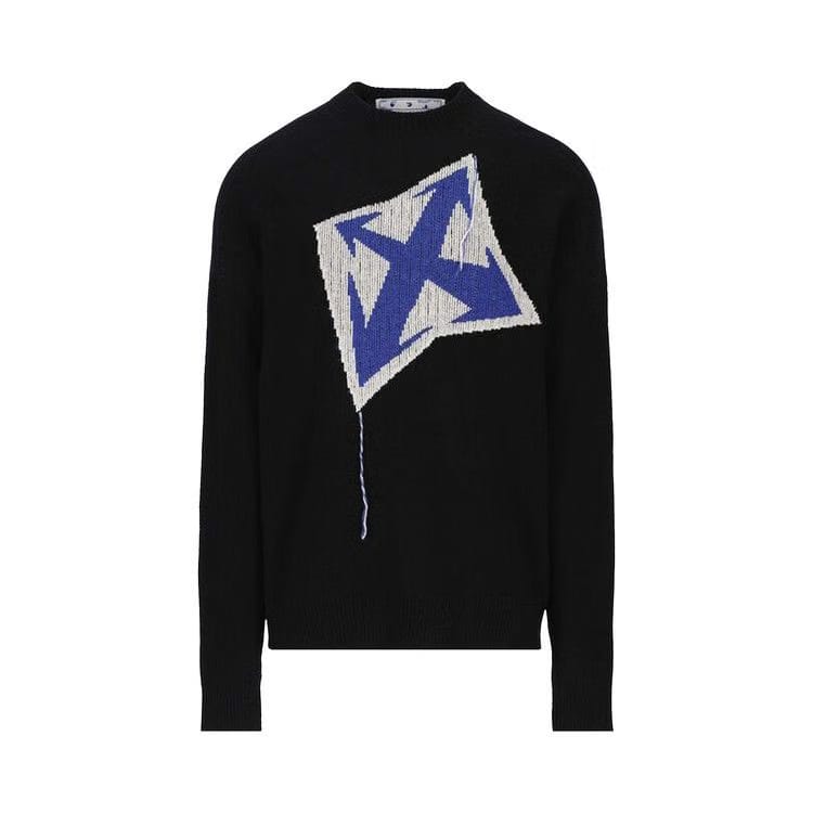 Off-White Arrows Intarsia Wool Jumper Black