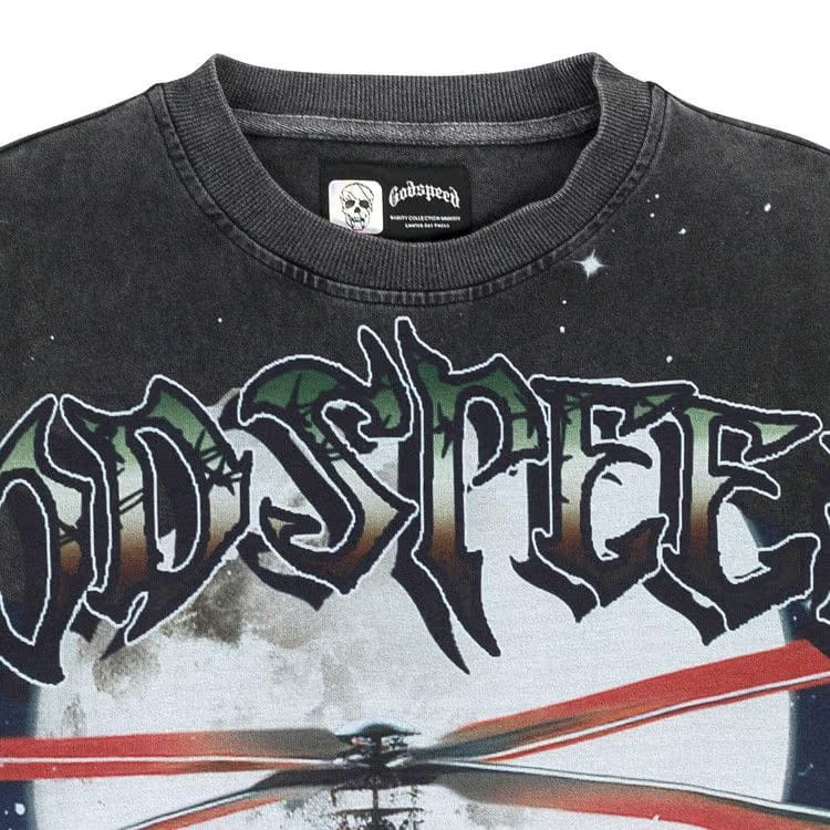 Godspeed Air Strike Long-Sleeve T-Shirt Grey Wash