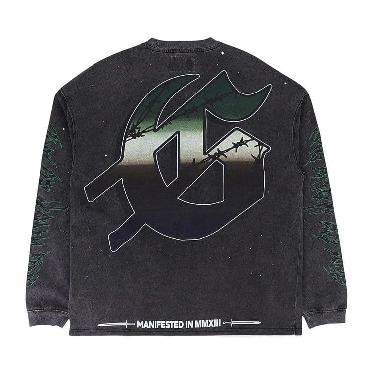 Godspeed Air Strike Long-Sleeve T-Shirt Grey Wash